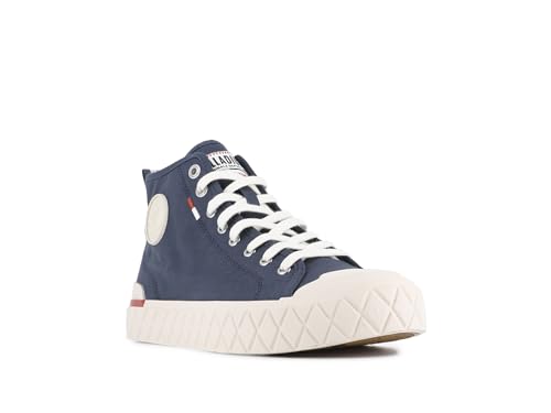 Image of Palladium Unisex Palla Ace Mid Organic Canvas Lace Up Sneaker