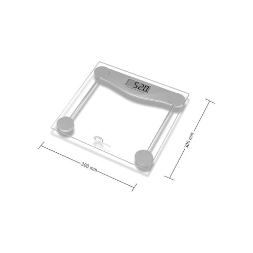 LITTLE BALANCE 8193 SB2 Durchsichtig, Elektronische Personenwaage, 160 kg, Durchsichtig – Ansicht 3