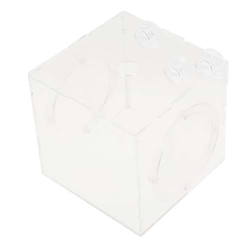 Happyyami 魚苗孵化箱 アクリル製 ボックス 魚缸用小型水槽 取り付け簡単で