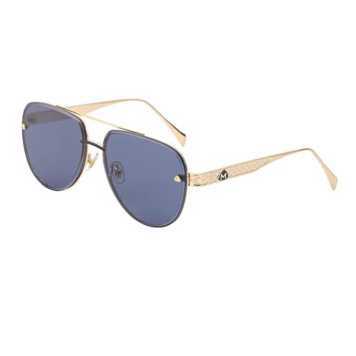 Lunettes de soleil hommes surdimensionnées verres marron dégradé UV400 vraie couleur mixte
