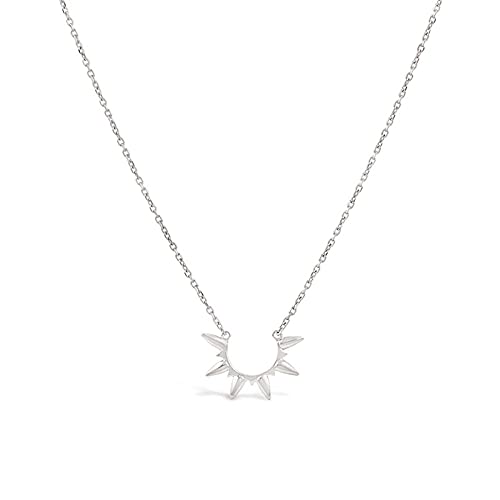 Collier rivets femmes chaîne pendentif géométrique mode rock et chic intemporel