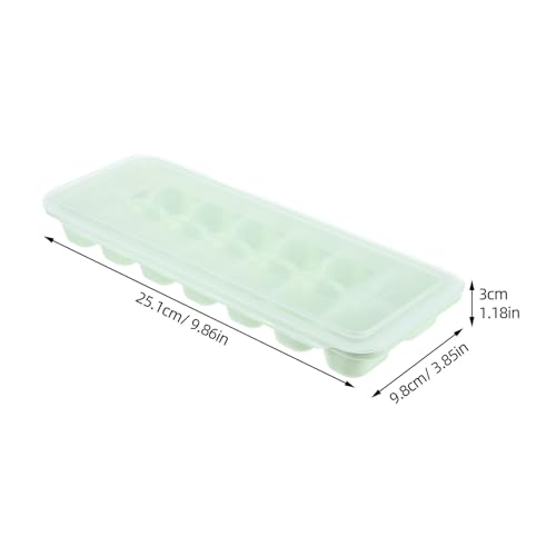 Molde para cubitos de hielo verde transparente 2 piezas miniatura 2