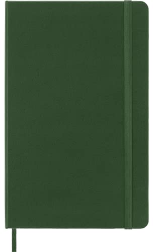 Moleskine Classic Notebook, Hard Cover, Large (5" X 8.25") Ruled/Lined, Myrtle Green, 240 Pages #TOP1