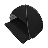 Dolvitrny Kopfstützenzelt für Strand und Außenbereich, tragbar, UV-Schutz, winddicht, Mini-Überdachung, kompaktes Schlafzelt, Reise-Strandmuschel (verlängertes silberbeschichtetes Tuch)