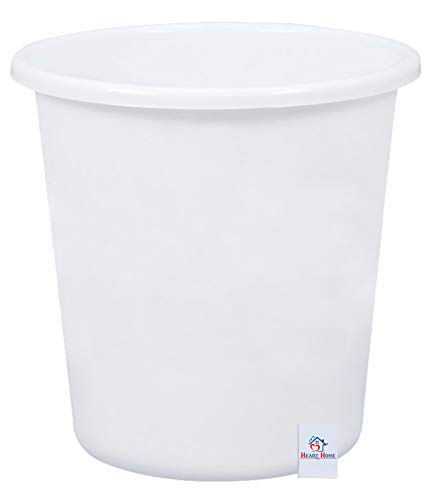 Image of Heart Home Plastic Garbage Waste Dustbin /Recycling Bin for Home, Office, Factory, 5 Liters (White)-HEART11741, Standard