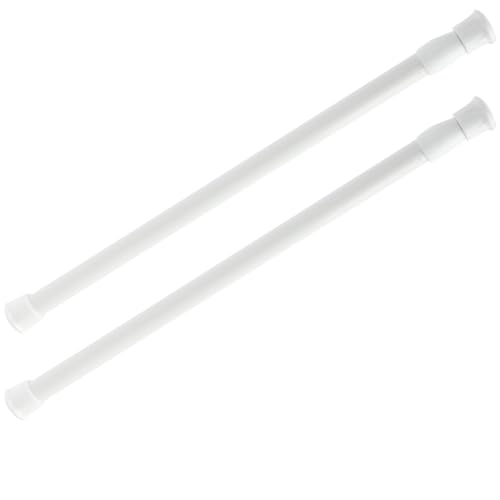 2 Pcs Barras De Tensión Extensibles Para Cortinas, Sin Taladro, Ideal Para Baño, Armario Y Cocina, 1 Cm De Diámetro, Longitud Ajustable De 30 A 50 Cm, Fácil Instalació 2 Pcs Barras De Tensión Extensibles Para Cortinas, Sin Taladro, Ideal Para Baño, Armario Y Cocina, 1 Cm De Diámetro, Longitud Ajustable De 30 A 50 Cm, Fácil Instalació