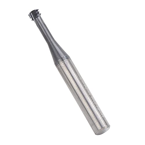 3-Tooth 60° Tungsten Steel Thread Milling Cutter, M6.0x1.0xD6x50, for Aluminum, Copper, Stainless Steel