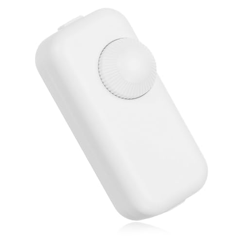 Potenciómetro Regulador de Luz con Interruptor, con Ajuste Continuo Regulador de Intensidad de Luz, 220 240V Interruptor de Luz Giratorio, para Lámparas Regulables,Lámparas de Mesa, blanco