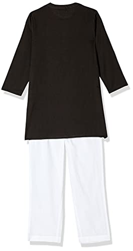 Image of Amazon Brand - Jam & Honey Cotton Boy Festive Printed Kurta And Pyjama Set Which Is Both Comfortable And Stylish