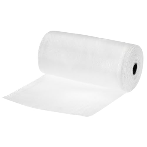 Image of MECCANIXITY 1pcs Fiberglass Cloth Tape 23m(25 Yard) x150mmx0.2mm C Glass Fiber Fiberglass Mesh Glass Fiber Mesh Woven Fiberglass Fabrics Insulation Tape for Reinforcement Repair