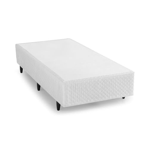 Box Solteirão Herval Idea, Jacquard Branco, 39x96x203 cm