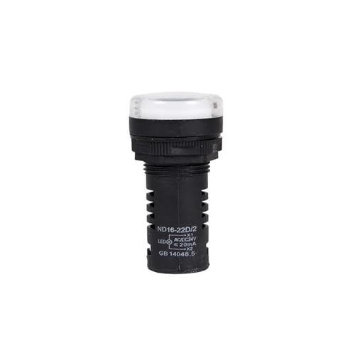 Luz indicadora ND16-22D/4 piloto luminoso de alta resistencia para 220V blanco