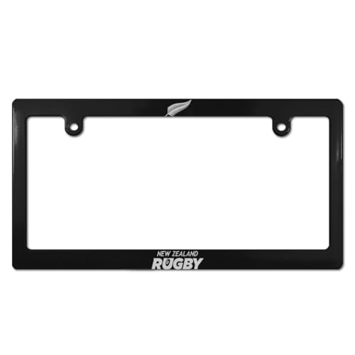 ラグビーニュージーランド代表 オールブラックス ナンバープレート フレーム ナンバーフレーム 普通車 軽自動車適用 装飾ボーダー タグ装飾 耐久性 カーアクセサリー 錆びにくい おしゃれ ?り物