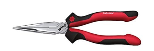 Wiha Flachrundzange Professional mit Schneide gerade Form (26719) 160 mm