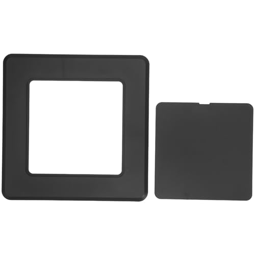 Zerodeko Panneau D'accès Mural Décoratif en Abs Noir pour Cacher Plomberie et Boîtes Électriques, Adhésif Facile à Poser, Bureaux