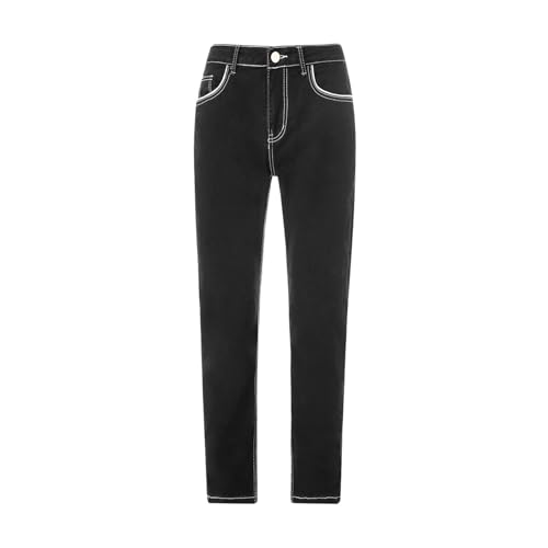 lcyhony Mens Jeans Relaxed fit Stretch Low Rise Straight Leg Jeans Baggy Comfy Outdoor Casual Work Denim Pants with Pockets3