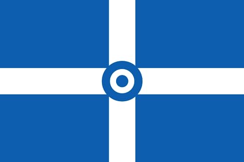 Drapeau XL Hellenic civil air ensign anti-déchirure : le grand drapeau paysage durable - 2