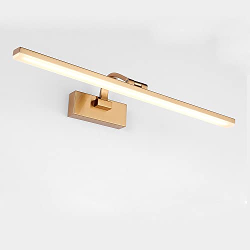 Lampe Frontale en Métal Doré LED Orientable pour Miroir Sombre - 2