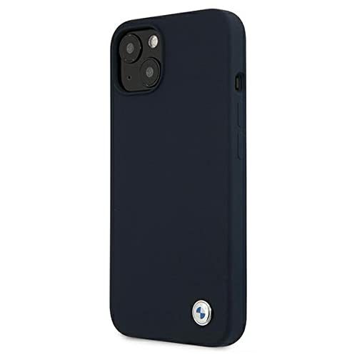 BMW BMHCP13SSILNA Coque de Protection pour iPhone 13 Mini 5,4" Marine Silicone Signature