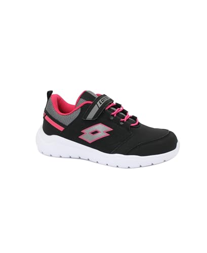 Chaussures fille Lotto Spacebreeze III faciles à enfiler noir