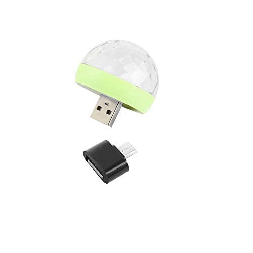 SP Mini USB 4 Watts LED Magic DJ Disco Ball Bulb with Micro USB OTG for Indoor Home Party/Diwali/Christmas/Karaoke/Car Decorations (Pack of 1) Multicolour-image-19