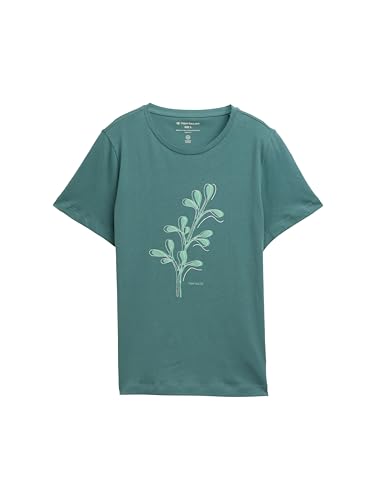 TOM TAILOR 1047837 T-Shirt, 10697-Sea Pine Green, XXL Femmes