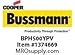 Cooper Bussmann BPH500YPV Replacement Module, 500V, MCOV Hybrid