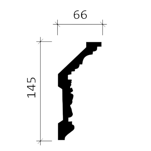 Cornisa flexible Profhome 150128F de poliuretano pretratado para techos 5