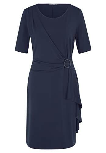 Betty Barclay Damen Jerseykleid mit Volant dunkelblau,38