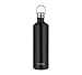 Produktbild THERMOcafé by THERMOS TC TRAVELER BOTTLE charcoal black mat 0,75l, Thermosflasche aus Edelstahl, 12h heiß & 24h kalt, absolut dicht für Schule, Büro, Wasserflasche mit Griff, isolierte Trinkflasche