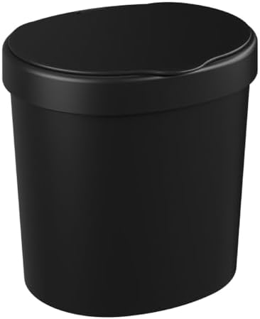 Coza - Lixeira de Pia com Tampa 2,5L Basic - Preto
