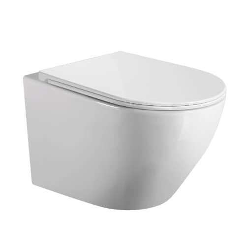 Wc Inodoro Suspendido Rimless de Cerámica