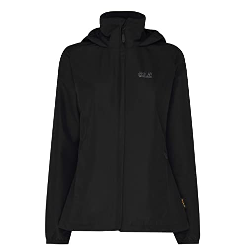 Jack Wolfskin Damen Stormy Point Jacket W atmungsaktive Regenjacke, Schwarz...