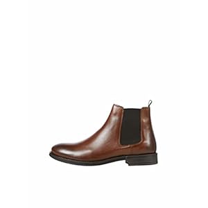 JACK & JONES Herren Jfwargo Leather Sn Chelsea-Stiefel