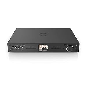 Hama HiFi-tuner DIT2006BT met internetradio, DAB/DAB+, Bluetooth (Tuner HiFi met internetradio, digitale radio/FM, WLAN, stereo ontvanger Spotify, afstandsbediening, USB/AUX, wekker) zwart