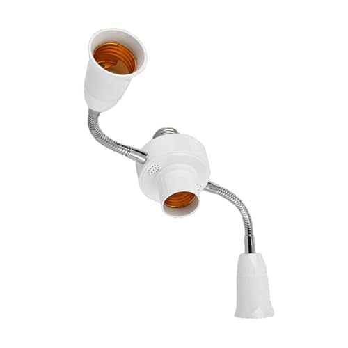 LED Bulb Holder 3 in 1/4 in 1/5 in 1/6 in 1 E27 Base Socket Splitter LED Light Socket Light Bulb Adapter Holder Adjustable Light Bulb Socket Splitter