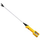 Cattle Prod, Electric Livestock Prod for Cattle, Cow, Dog, Hog, Goat, and Sheep, Rechargeable Cattle Prod with LED Light, Equipped with Flexible Shaft Cattle Prod Stick with Car Charger(48.8in)