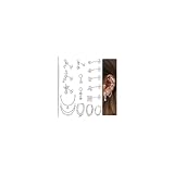 18G Threadless Flat Back Earrings 316L Surgical Steel Cartilage Earring Stacks Flatback Push in Nose Rings Studs Hypoallergenic Tragus Helix Conch Labret Medusa Piercing Jewelry S1 S1