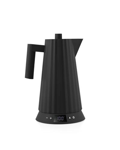 Alessi Bouilloire électrique plissée de 1,7 l avec contrôle de la température,
