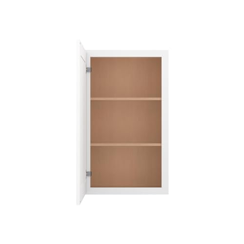 Image of Furinno Shaker Wall Kitchen Cabinet, Ready to Assemble, 12 D x 21 W x 36 H, White