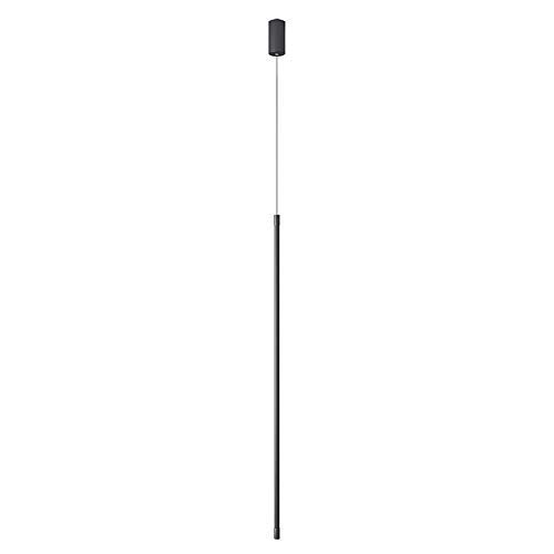Single Slim Pendant Light Minimalist Bedroom Bedside Cylinder Hanging Light Nordic Modern Creative Personality Simple Led Atmosphere Light Background Wall Sofa Corner (White Light,L 120CM)
