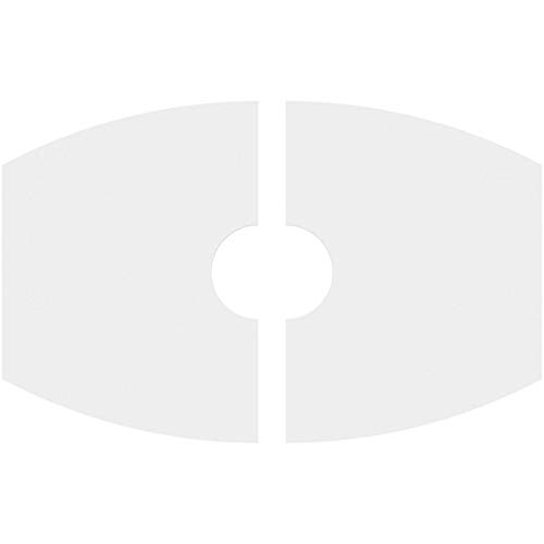 Image of Ekena Millwork CMP38X25KY2-07000 Kailey Architectural Grade PVC Contemporary, Two Piece Urethane Ceiling Medallions 38 inchW x 25 3 /8 inchH x 7 inchID x 20 1 /2 inchC x 1 inchP