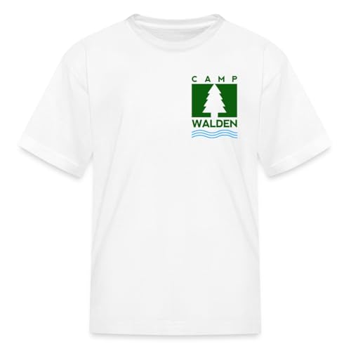 Spreadshirt Camp Walden Twin Costume Halloween Movie Costume Kid's T-Shirt, L, White