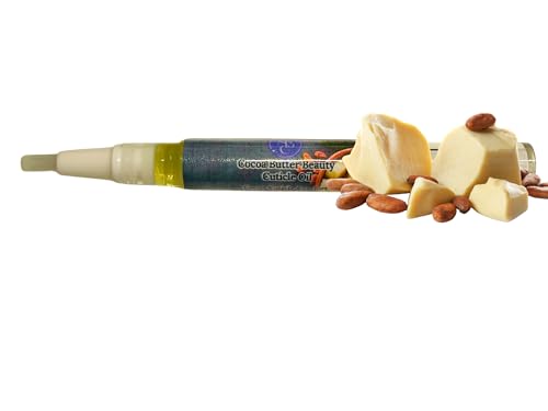 Cocoa Butter Scented Cuticle Oil. Natural Ingredients. Vegan & Cruelty Free. 3ml Twist Pen for Easy Application. Moisturising, Nourishing, Conditioning. UK Made