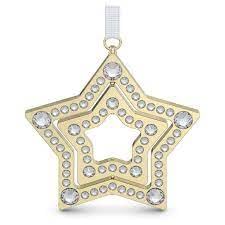 SWAROVSKI Holiday Magic Star Ornament, Gold Tone