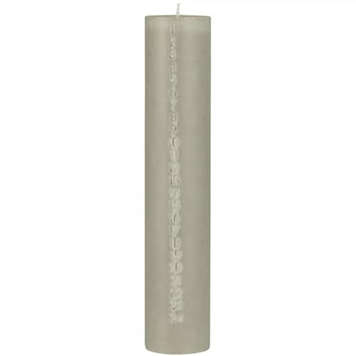 IB Laursen Weihnachtskerze 1-24 m/geprägten Zahlen ash Grey...