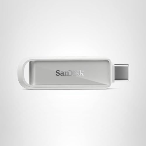 SANDISK 512GB Phone Drive with USB Type-C - for Smartphones, Tablets, and Computers - Up to 150MB/s, USB 3.2 Gen 1 - Arctic White - SDIXS0N-512G-GN6NE