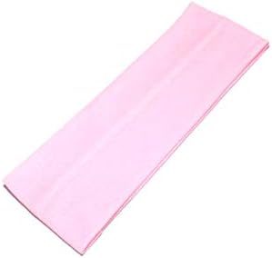 7 cm Wide Headbands Plain Stretchy Hair Band Unisex Kylie headband Bandeaux Gym Exercise Soft Yoga Head Band (Black)