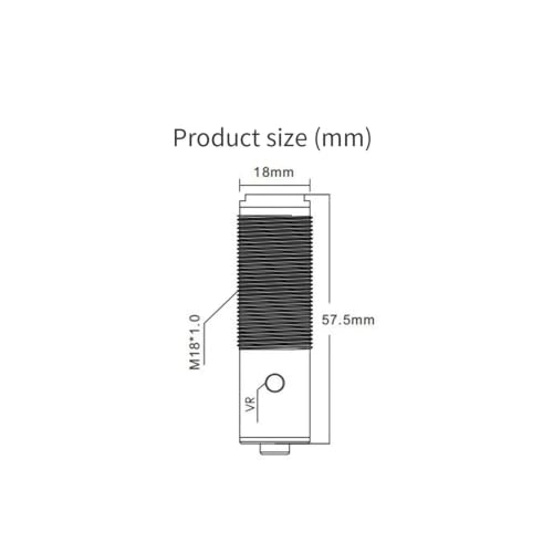 Capteur photoélectrique infrarouge M18 de type diffus 100mm pour détection industrielle - 5