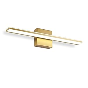 12W LED Vanity Light Modern Gold Painted Vanity Light Over Mirror Long Bathroom Lighting Fixtures